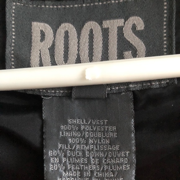 ROOTS Black Winter 80% Down Puffer Jacket XS EUC!! - Picture 6 of 6